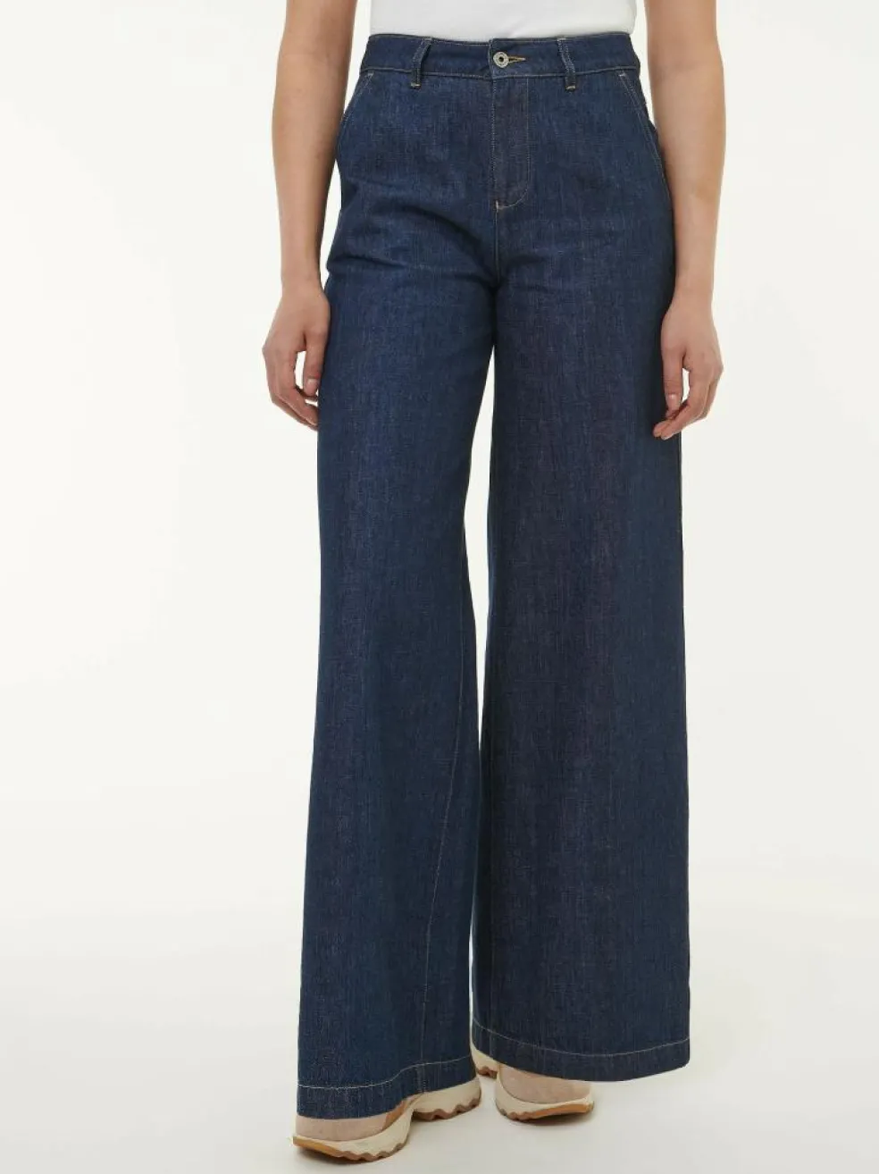 Hose aus Bio-Baumwolle, 36 dark blue denim, 38, GOTS