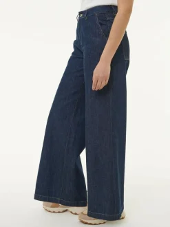 Hose aus Bio-Baumwolle, 36 dark blue denim, 38, GOTS