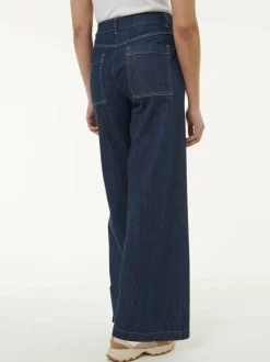 Hose aus Bio-Baumwolle, 36 dark blue denim, 38, GOTS