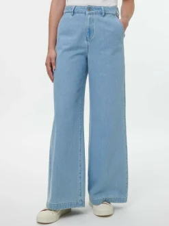 Hose aus Bio-Baumwolle, 34 light blue denim, 38, GOTS