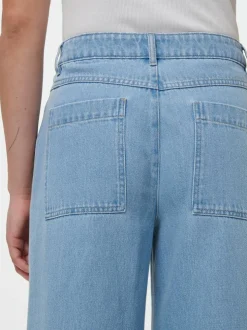 Hose aus Bio-Baumwolle, 34 light blue denim, 38, GOTS