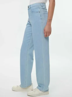 Jeans straight, 100 % Bio-Baumwolle, 34 light blue denim, 38, GOTS