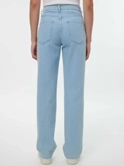 Jeans straight, 100 % Bio-Baumwolle, 34 light blue denim, 38, GOTS