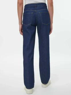 Jeans straight, 100 % Bio-Baumwolle, 36 dark denim, 38, GOTS