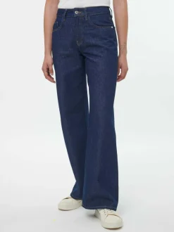 Jeans weites Bein, 100% Bio-Baumwolle, 36 dark denim, 36, GOTS