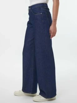 Jeans weites Bein, 100% Bio-Baumwolle, 36 dark denim, 36, GOTS