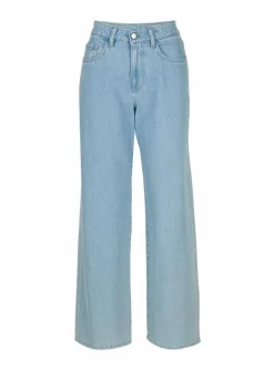 Jeans weites Bein, 100% Bio-Baumwolle, 34 light blue denim, 38, GOTS