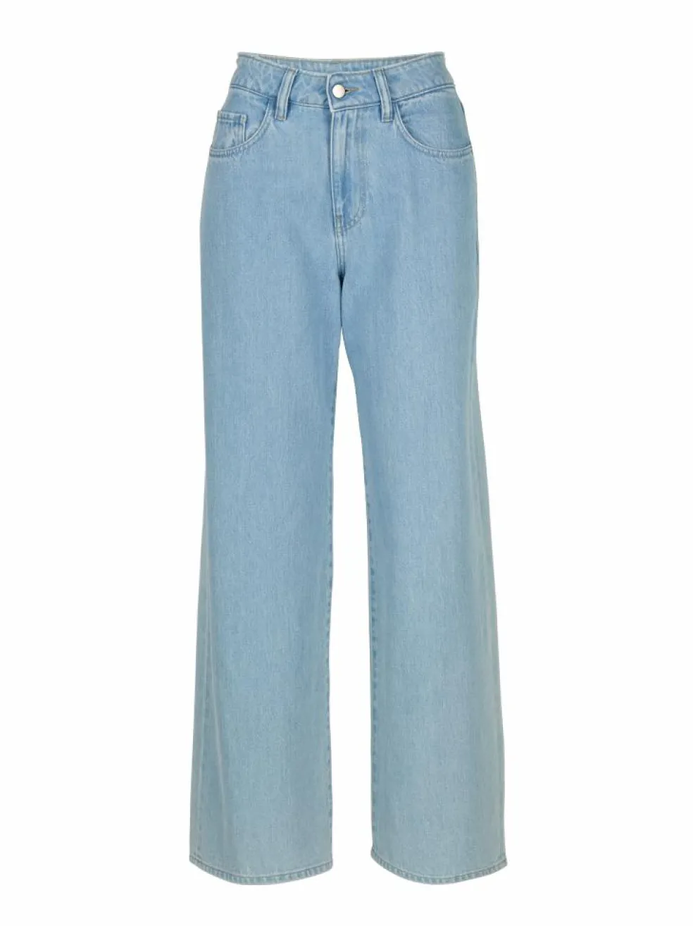 Jeans weites Bein, 100% Bio-Baumwolle, 34 light blue denim, 38, GOTS