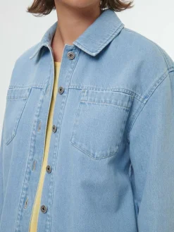 Jeansjacke aus Bio-Baumwolle, 34 light blue denim, 38, GOTS