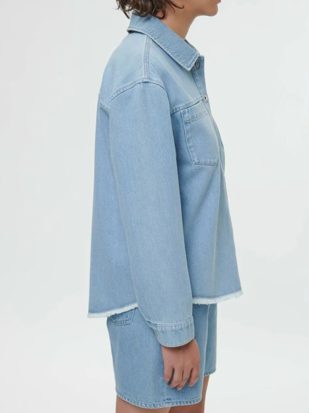 Jeansjacke aus Bio-Baumwolle, 34 light blue denim, 36, GOTS