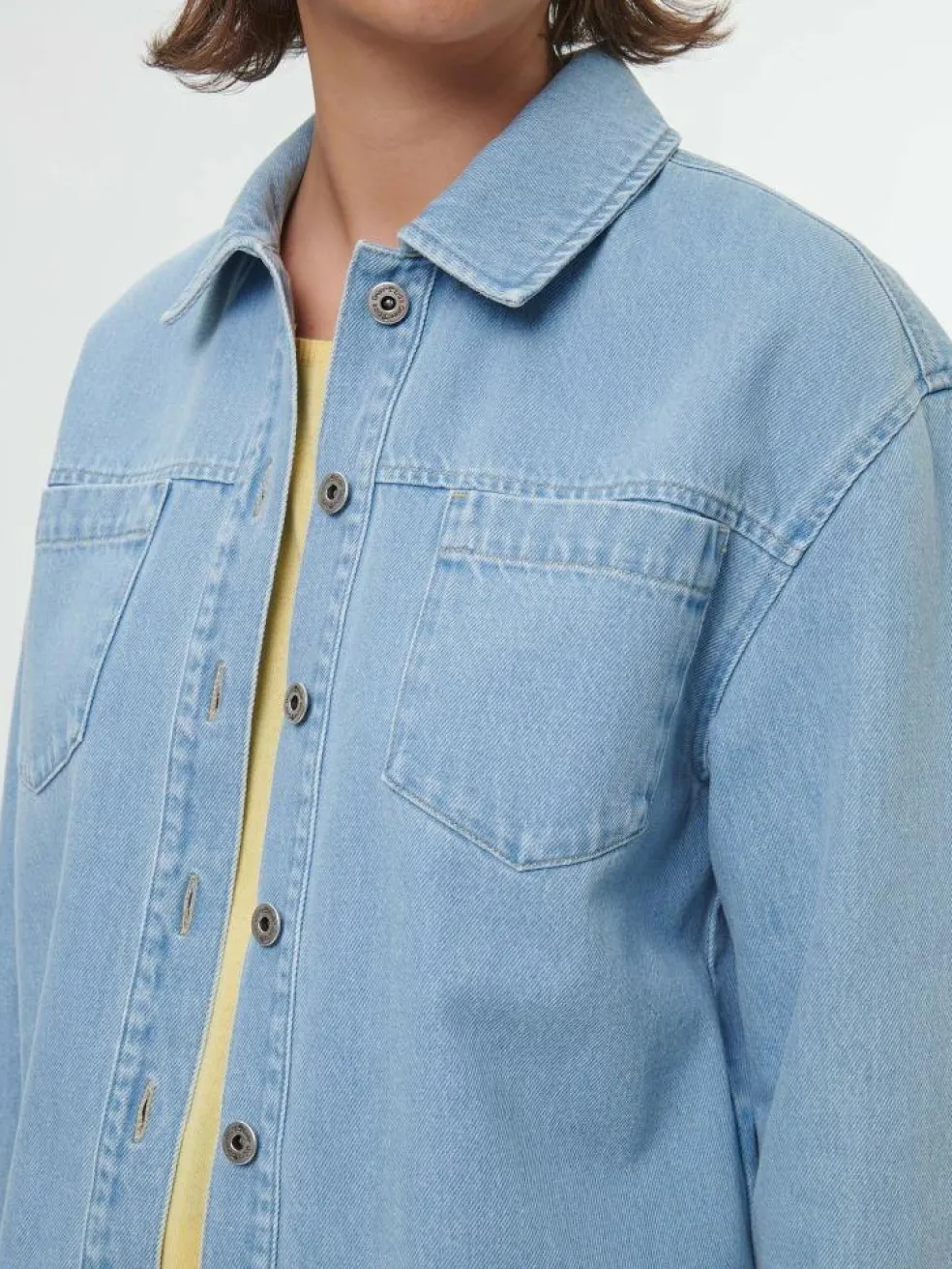 Jeansjacke aus Bio-Baumwolle, 34 light blue denim, 36, GOTS