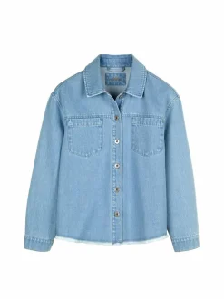 Jeansjacke aus Bio-Baumwolle, 34 light blue denim, 36, GOTS