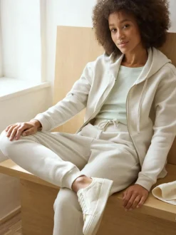 Jogginghose aus Bio-Baumwolle, 16 perlmutt, 38, GOTS