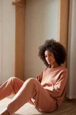 Jogginghose aus Bio-Baumwolle, 61 sienna, 38, GOTS