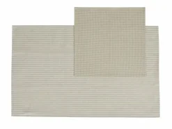 Küchentücher-Set Janna, sand, 45 x 70 cm/35 x 35 cm, Geschirrtuch: 50 % Baumwolle/50 % Leinen, Haushaltstuch: 100% Baumwolle, GOTS