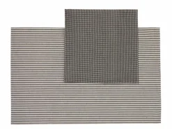 Küchentücher-Set Janna, schiefer, 45 x 70 cm/35 x 35 cm, Geschirrtuch: 50 % Baumwolle/50 % Leinen, Haushaltstuch: 100% Baumwolle, GOTS