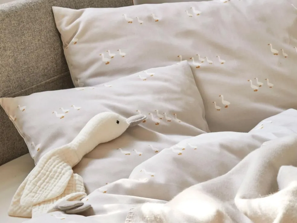 Kinderdecke Frederik, sand, 75 x 100 cm, 100 % Baumwolle, GOTS