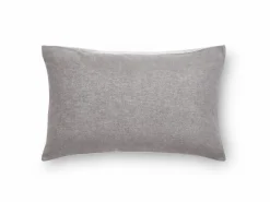 Kissenüberzug ALMIN, taupe, 80 x 80 cm, 100 % Baumwolle, Edelflanell, GOTS