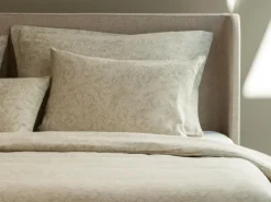 Kissenüberzug CAMILLO, sand, 40 x 60 cm, 100 % Baumwolle, Jacquard, GOTS