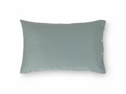Kissenüberzug CARLA, rauchblau, 40 x 60 cm, 100 % Baumwolle, Satin, GOTS
