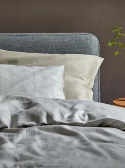 Kissenüberzug CHARLOTTE, silbergrau, 40 x 60 cm, 100 % Leinen, GOTS