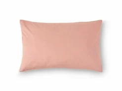 Kissenüberzug EDNA, pfirsich/creme, 40 x 60 cm, 100 % Baumwolle, Perkal, GOTS