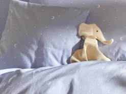 Kissenüberzug LUNA, himmelblau, 40 x 40 cm, 100 % Baumwolle, Satin, GOTS