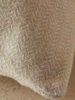 Kissenüberzug MELBA, natur, 60 x 80 cm, 100 % Baumwolle, Edelflanell, GOTS