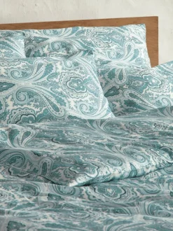 Kissenüberzug PRISKA, pazifik, 40 x 60 cm, 100 % Baumwolle, Satin, GOTS