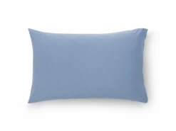 Kissenüberzug SARAH, blau, 40 x 60 cm, 100 % Baumwolle, Jersey, GOTS