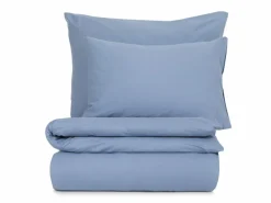 Kissenüberzug SARAH, blau, 40 x 60 cm, 100 % Baumwolle, Jersey, GOTS