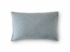 Kissenüberzug VIGO, taubenblau, 40 x 60 cm, 100 % Baumwolle, Edelflanell, GOTS