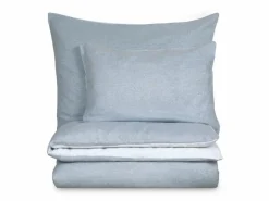 Kissenüberzug VIGO, taubenblau, 40 x 60 cm, 100 % Baumwolle, Edelflanell, GOTS