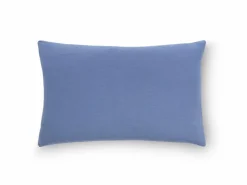 Kissenüberzug VIVIEN, blau, 40 x 60 cm, 100 % Baumwolle, Musselin, GOTS