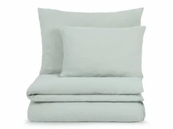 Kissenüberzug VIVIEN, jade, 40 x 60 cm, 100 % Baumwolle, Musselin, GOTS