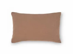 Kissenüberzug VIVIEN, nougat, 40 x 60 cm, 100 % Baumwolle, Musselin, GOTS