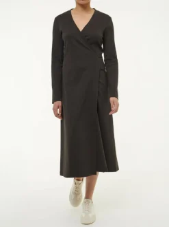 Kleid aus Bio Baumwolle, 95 kakao, 38, GOTS