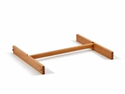 Kleiderschrank Kurami, Kleiderstange inkl. 2 Stk. Halterungen, B=59,2cm, Abteil B, Buche