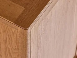 Kleiderschrank Tenso 3-türig, Wollstoff Tano Natur (79), Buche