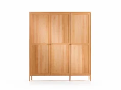 Kleiderschrank Tenso, 3-türig, Holz, Buche