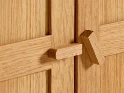 Kleiderschrank Tenso, 3-türig, Holz, Buche