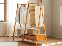 Kleiderständer Jukai Pur, + 1 Anbauelement, Buche