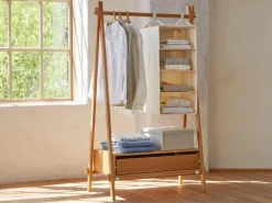 Kleiderständer Jukai Pur, + 1 Anbauelement, Buche