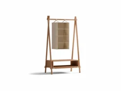 Kleiderständer Jukai Pur, mit Box und Hängefächer, Buche