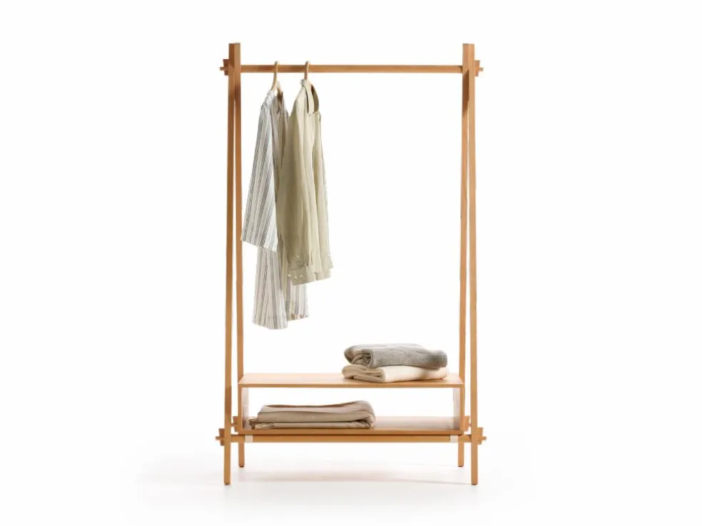 Kleiderständer Jukai Pur, mit Box, Buche