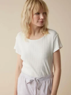 Kurzarmshirt aus Bio Baumwolle, 11 weiss, XL, GOTS