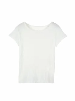 Kurzarmshirt aus Bio Baumwolle, 11 weiss, XL, GOTS