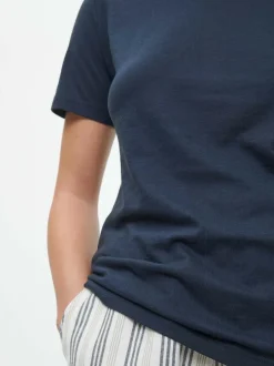 Kurzarmshirt aus Bio Baumwolle, 38 navy, 38, GOTS