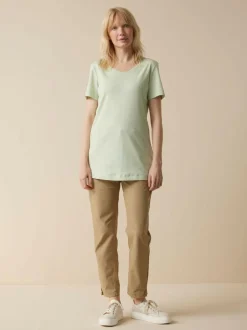 Kurzarmshirt aus Bio Baumwolle, 45 jade, 36, GOTS