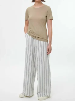 Kurzarmshirt aus Bio Baumwolle, 46 light khaki, 38, GOTS